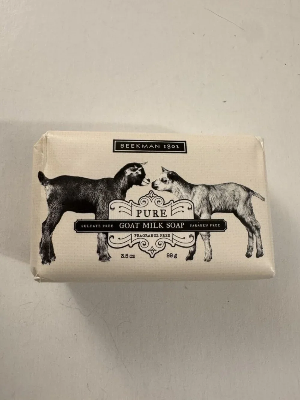 Beekman 1802 Pure Goat Milk Soap Fragrance Free 3.5 oz W5